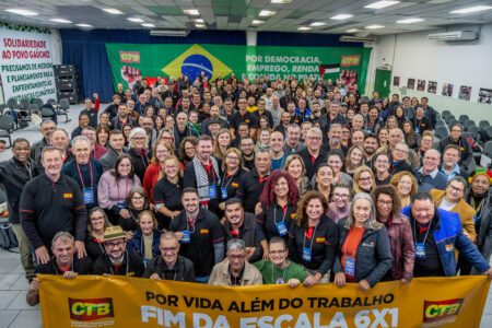CTB-RS se reuniu no 6° Congresso Estadual. Foto: Rodrigo Positivo/CTB-RS