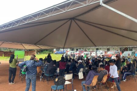 Encontro ocorreu na aldeia Cantagalo, na zona rural de Viamão, dentro do distrito de Itapuã. Foto: Arquivo Pessoal